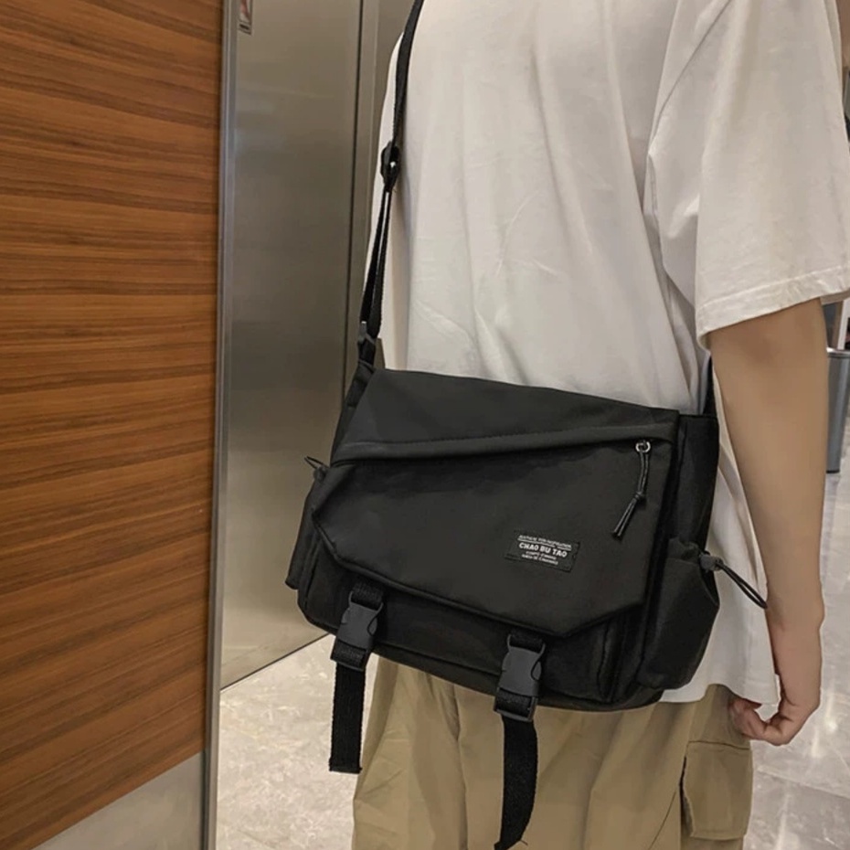 Túi đeo chéo đi học LIPANO vải thun mềm chống nước 2 lớp giá rẻ