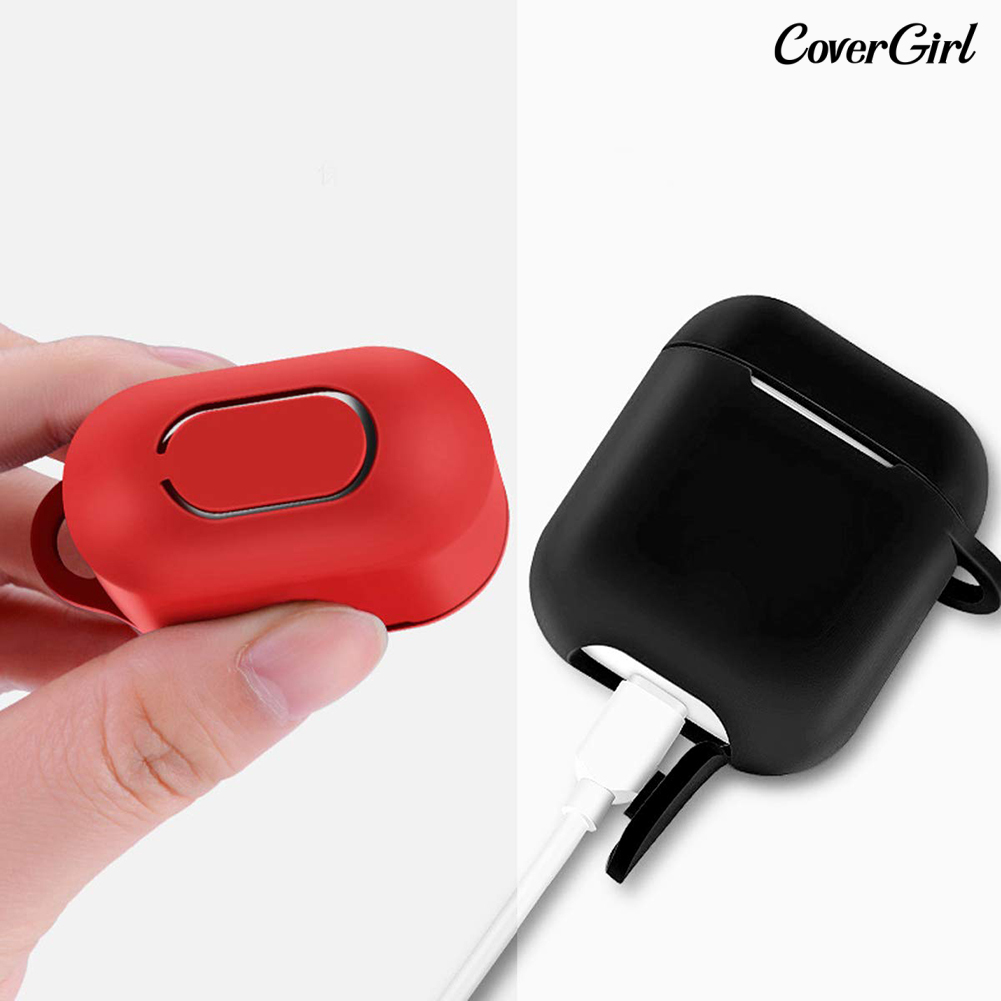 Vỏ Bảo Vệ Hộp Sạc Tai Nghe Airpods Bằng Silicon Màu Trơn Chống Bụi | BigBuy360 - bigbuy360.vn