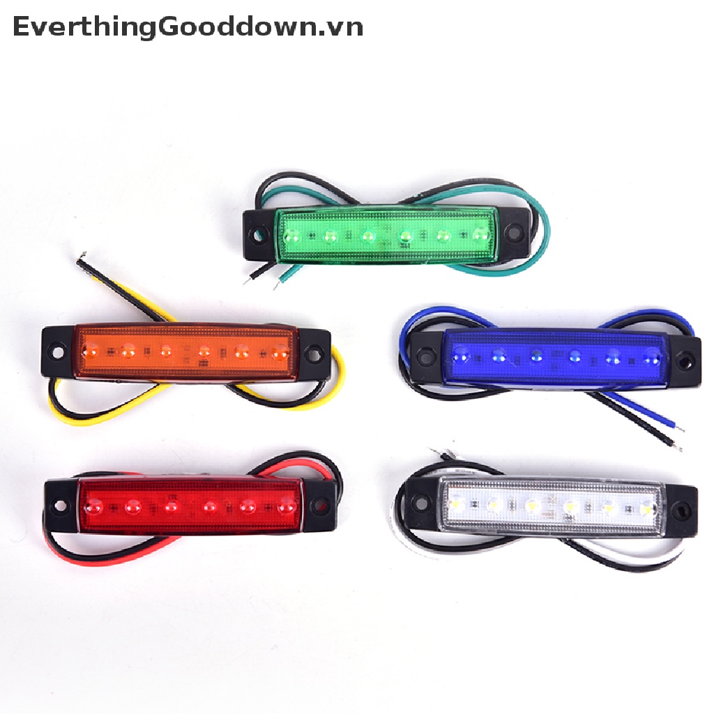 1 Đèn Led Tín Hiệu 12V 6 Bóng Cho Xe Tải