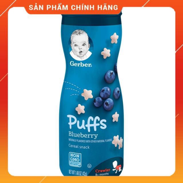 Bánh Ăn Dặm Gerber Puffs đủ vị - Hộp 42g