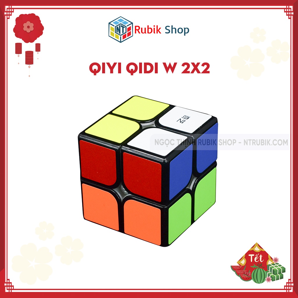 [Rubik 2x2x2] Rubik giá rẻ QiYi QiDi W 2x2 Viền đen (Black)