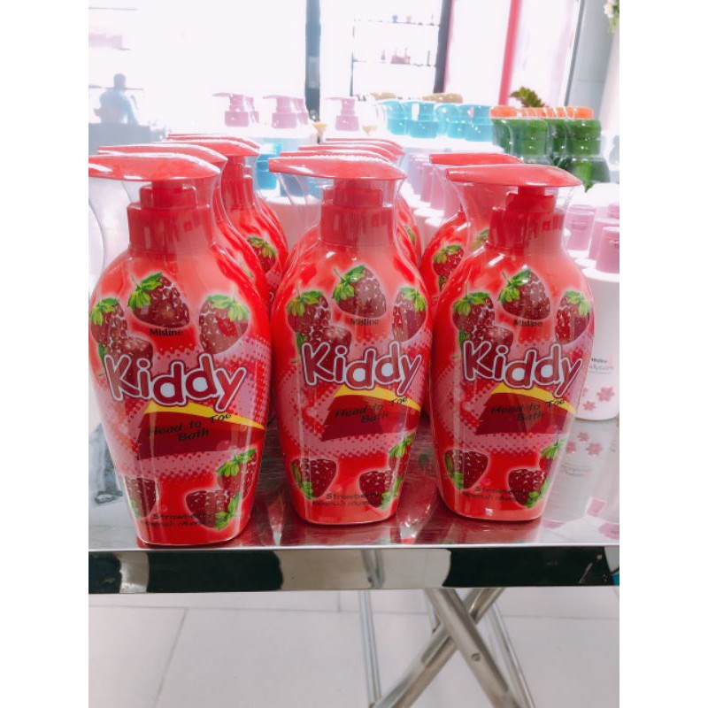 [Chính Hãng] Sữa Tắm Gội Cho Bé MISTINE KIDDY 400ml Mùi Dâu_Sản Xuất Tại Thái Lan_TiVa Mart