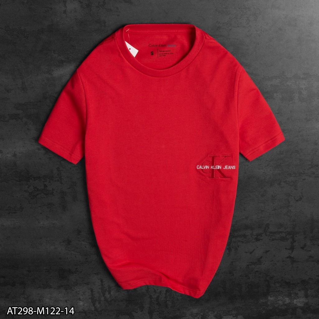 Áo thun thể thao nam CK  AT298- Logo thêu - áo thun nam VNXK