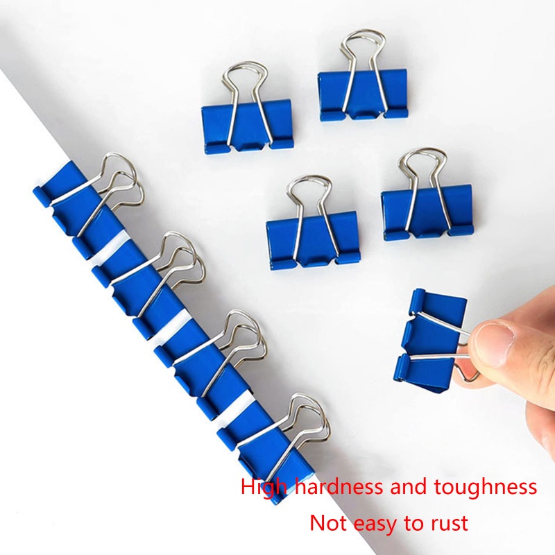 Giá Đỡ Kẹp Hồ Sơ Đuôi Dài Màu Xanh Dương 1Box