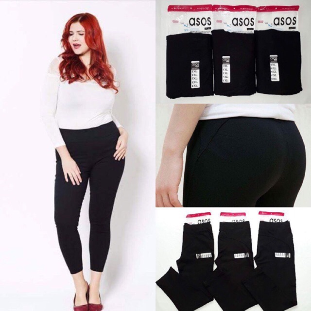 QUẦN LEGGING NÂNG MÔNG BIGSIZE CHẤT COTTON MỀM MỊN CO GIÃN TỐT THÔNG THOÁNG THỜI TRANG BANAMO FASHION QUÂN ASOS DÀI 713