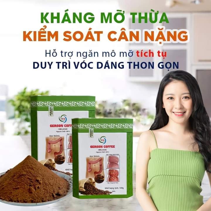 Cà Phê Thải Độc Đại Tràng Loại Hoà Tan GERSON COFFEE - Hộp 45 Gói - Mỗi Gói Sử Dụng 1 Lần