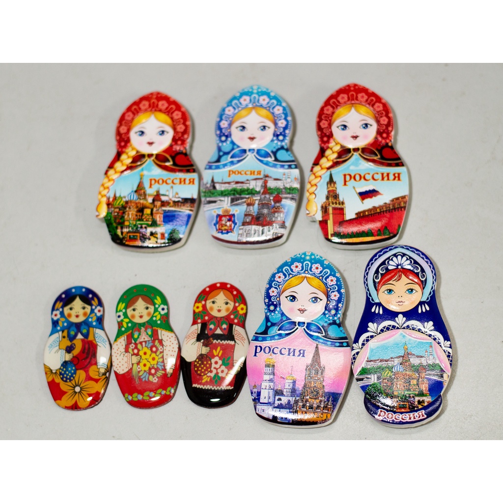 MIẾNG TRANG TRÍ HÌNH BÚP BÊ NGA,PHONG CẢNH NGA RẤT ĐẸP CỰC DỄ THƯƠNG CÓ NAM CHÂM GẮN TỦ LẠNH