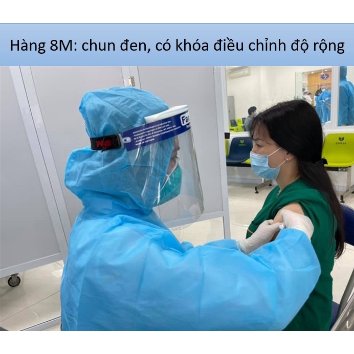 Kính chắn giọt bắn phòng dịch, Mạng che mặt trong suốt Faceshield chính hãng, ngăn ngừa vi khuẩn, bụi bẩn, chất lỏng