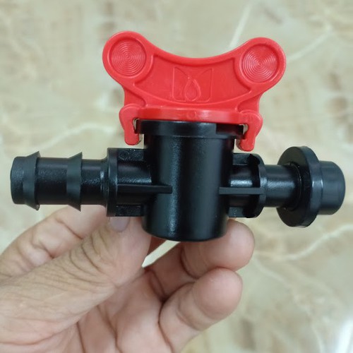 Van Khóa Khởi Thủy Ldpe 16 Va 20mm Kèm Gioăng Cao Su - Van Khóa 1 Đầu Khởi Thủy 16mm, 1 Đầu Ra Ống Ldpe 16mm