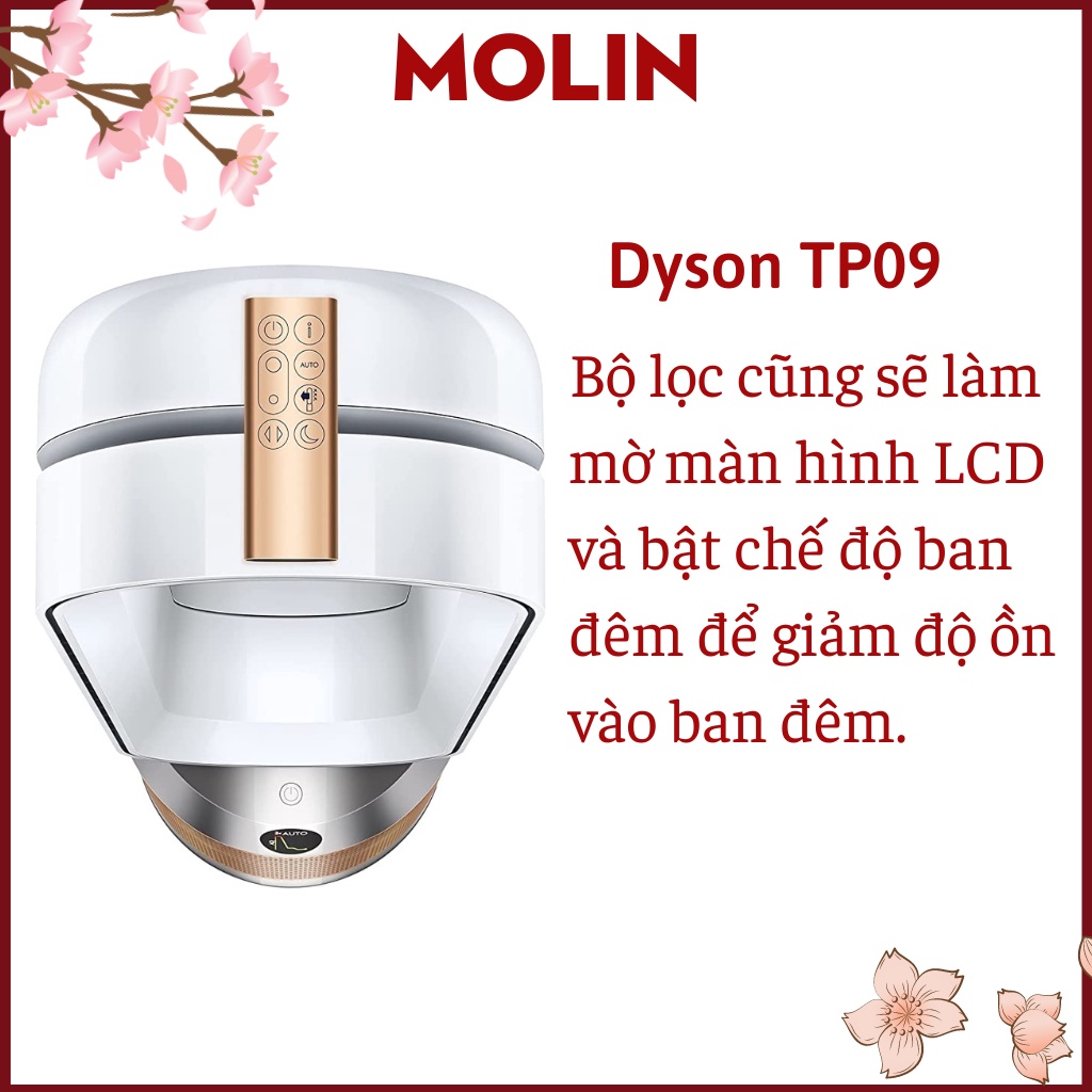 Máy lọc không khí DYSON TP09 PURIFIER COOL FORMALDEHYDE White/Gold