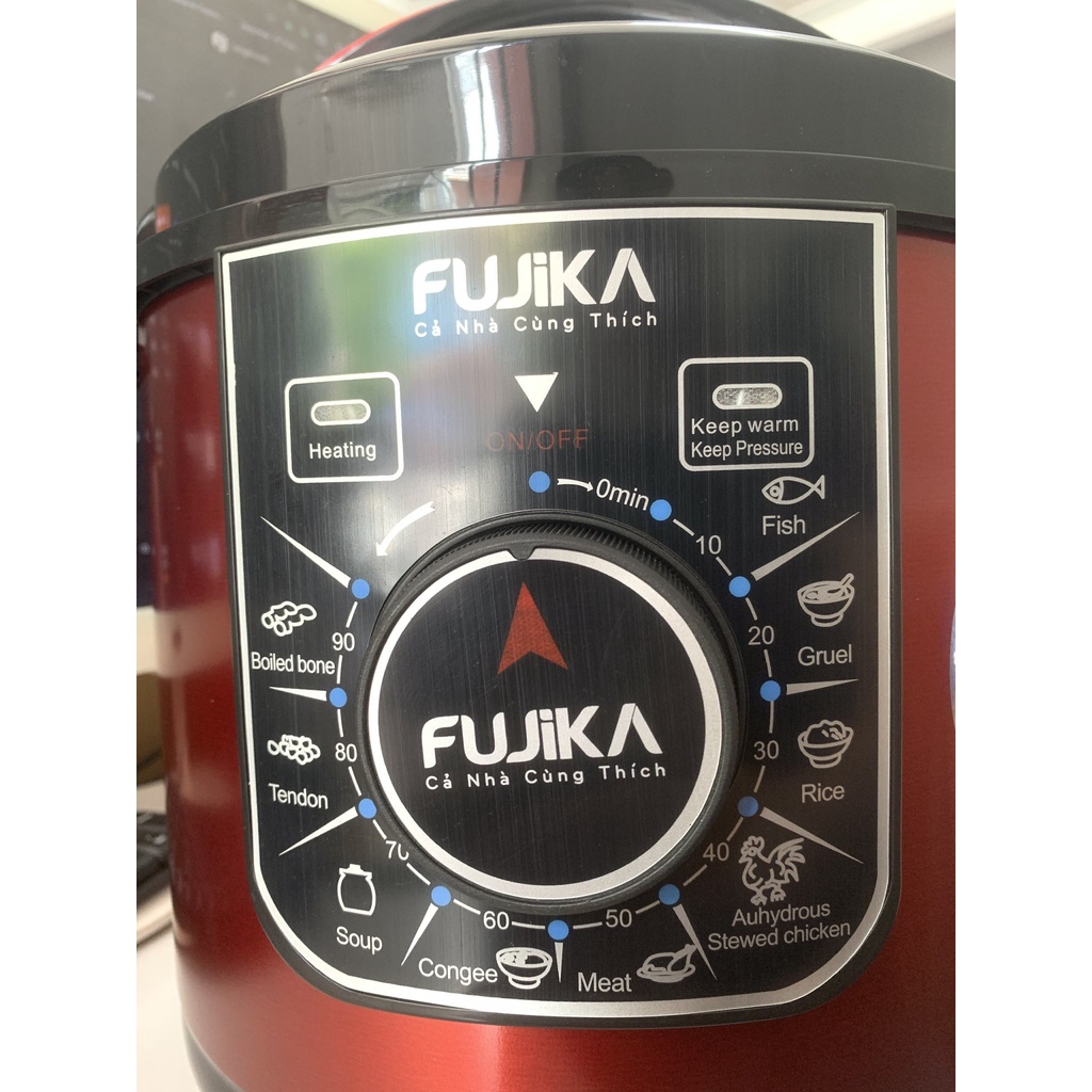 Nồi Áp Suất Fujika 6L, 9 Chức Năng Nấu, Công Suất 1000W, Nồi Đa Năng