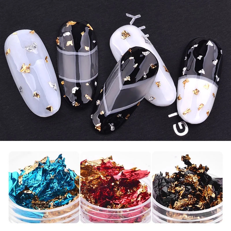 [Hàng mới về] Hộp sequin đính móng tay 3D độc đáo