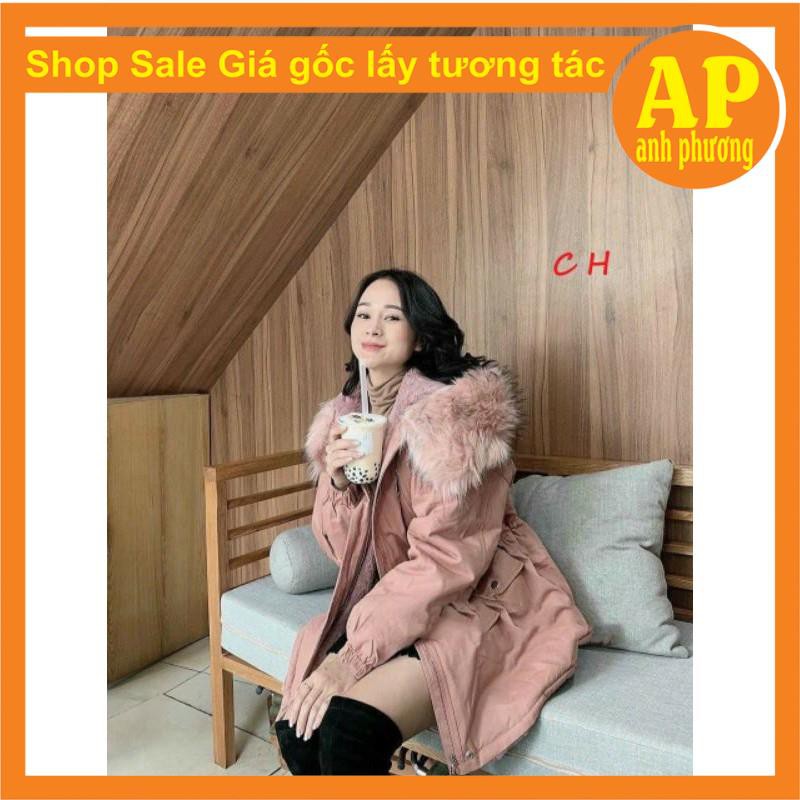 ÁO KHOÁC KAKI LÔNG Rút eo lót lông NỮ có ảnh thật sp form thụng giá rẻ nhất shopee