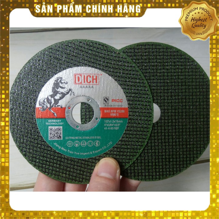 [HÀNG CHÍNH HÃNG] [ ẢNH THẬT]   ĐÁ CẮT 100MM NGỰA XANH 1 HỘP 50 VIÊN  [CHO KHÁCH XEM HÀNG]