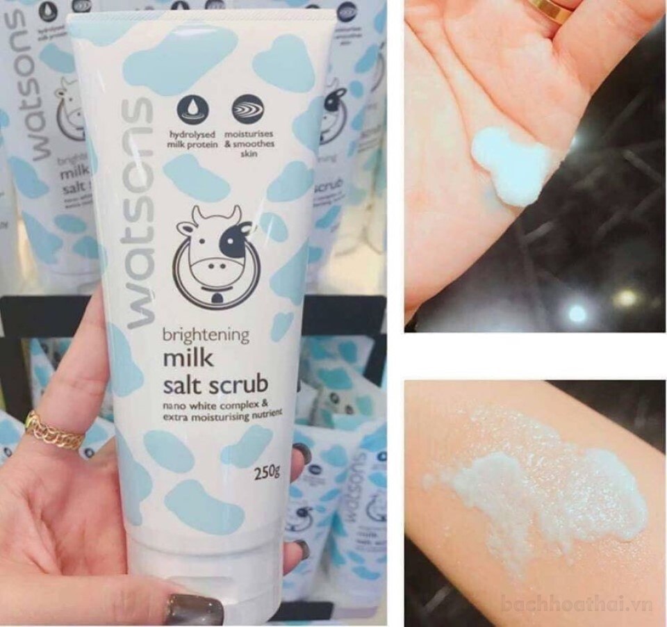 Tuýp 250g muối tẩɏ tế bào chết bò WatSoņs Salt Scrub Thái Lan