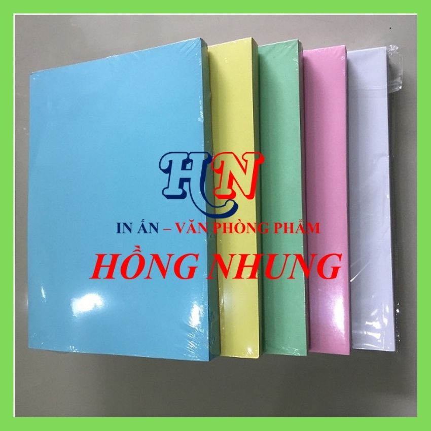 [ Hàng Mới Về]Bìa Thái A4, Xấp 100 Tờ, Định Lượng 180 gsm, giúp bạn in ấn, photo, Trang Trí