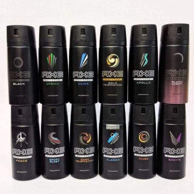Bộ 3 chai xịt khử mùi Axe nam mùi ngẫu nhiên