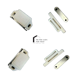 Nam châm hít cửa tủ , chạn bếp , từ hút nam châm trắng, trắng đục