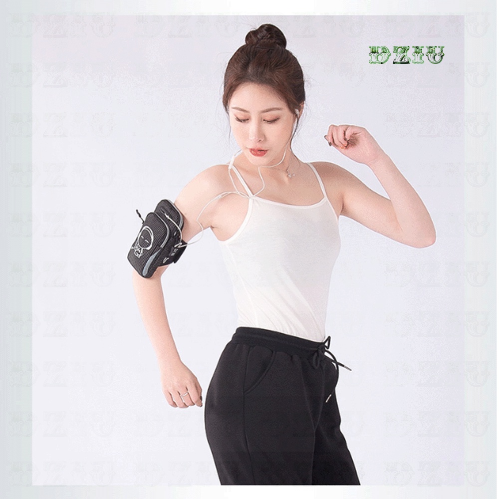 Túi đeo tay thể thao chạy bộ - Túi đựng điện thoại đeo cánh tay hình người nghe nhạc