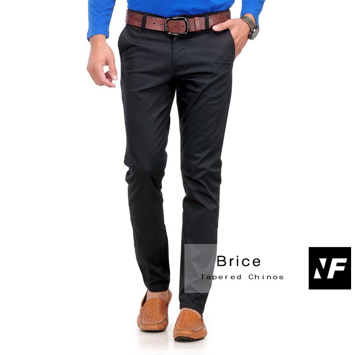 Quần kaki đen nam ống đứng hàng hiệu Brice xuất khẩu