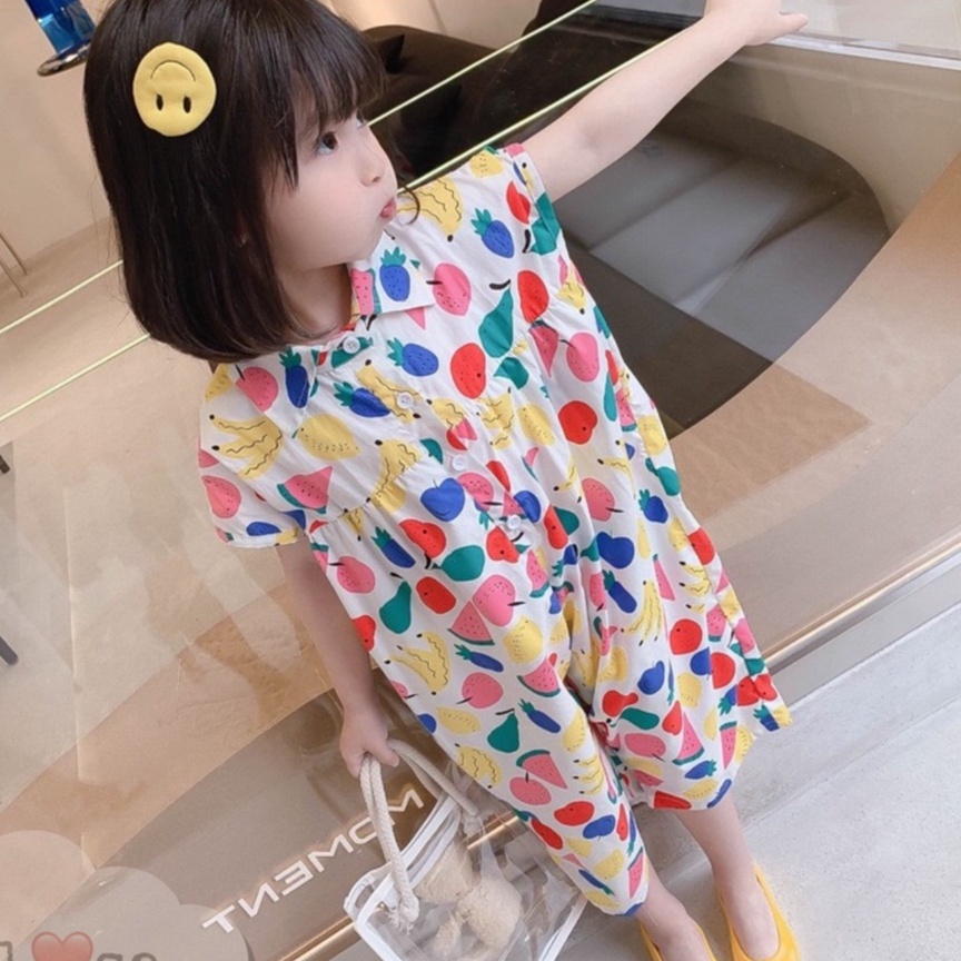 Quần áo bé gái - Jum chấm bi 2 màu siêu xinh cho bé gái 1-5 Tuổi