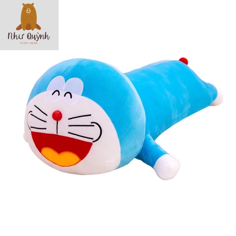 Gối Ôm Gấu Bông Doraemon Đáng Yêu Vải Nhung Co Dãn 4 Chiều Hàng Cao Cấp Kích thước 60cm 80cm 100cm 120cm 140cm