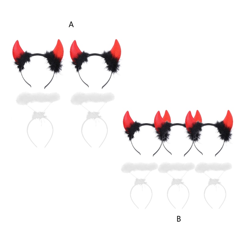 Băng Đô Cài Tóc Hình Sừng Quỷ Cho Tiệc Halloween