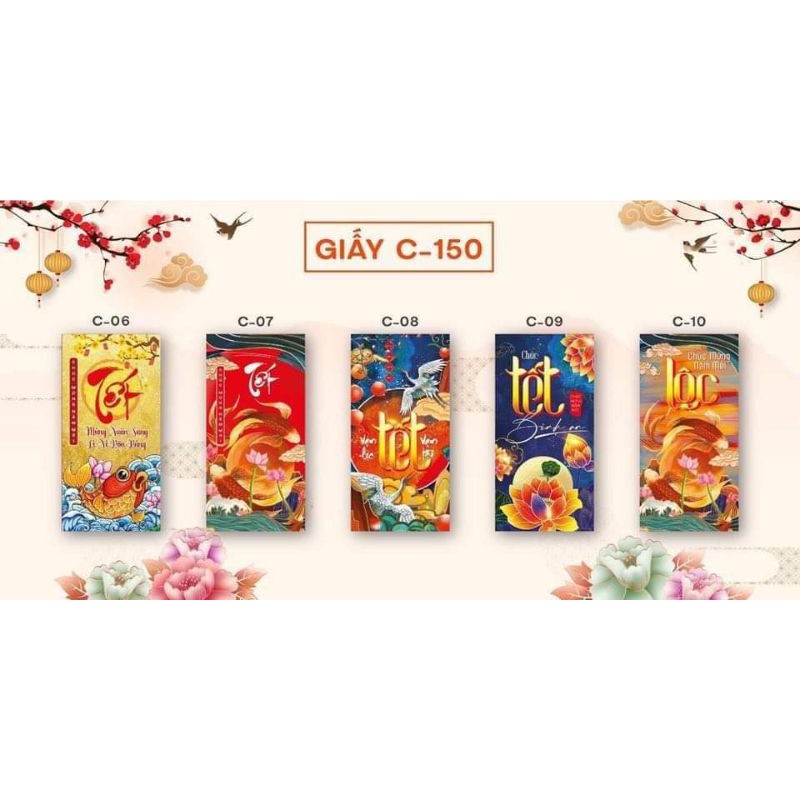 Bao lì xì tết 2021 giấy cao cấp (gần 30 mẫu)