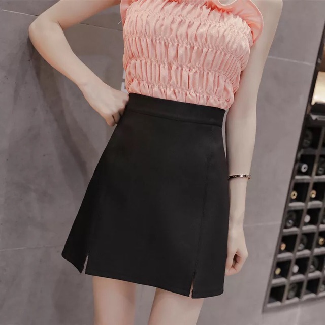 Chân váy chữ A sẻ nhí 2 bên có khoá séc kéo | BigBuy360 - bigbuy360.vn