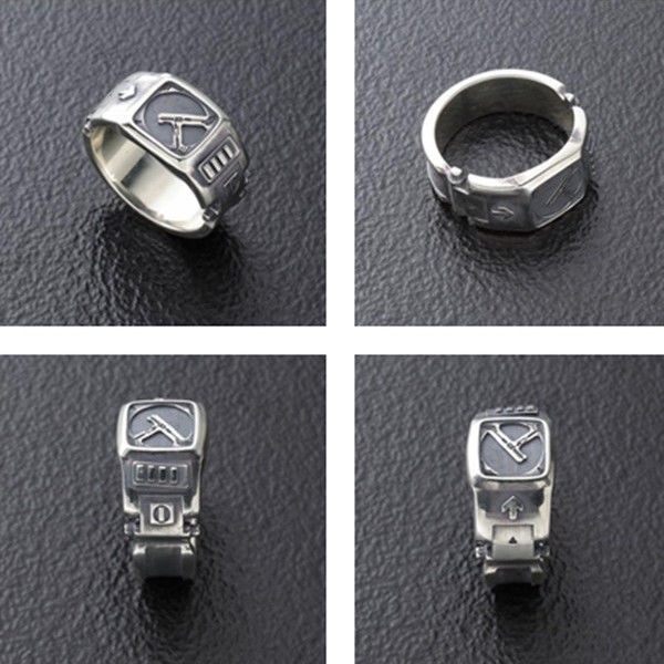 Nhẫn Bạc s925 Họa Tiết Kamen Rider King Cá Tính Dành Cho Học Sinh