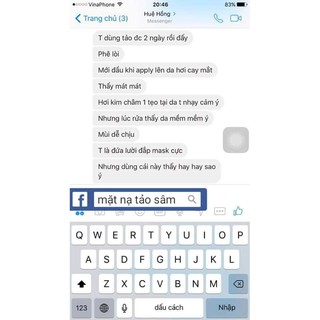 MẶT NẠ TẢO SÂM LINH NHÂM