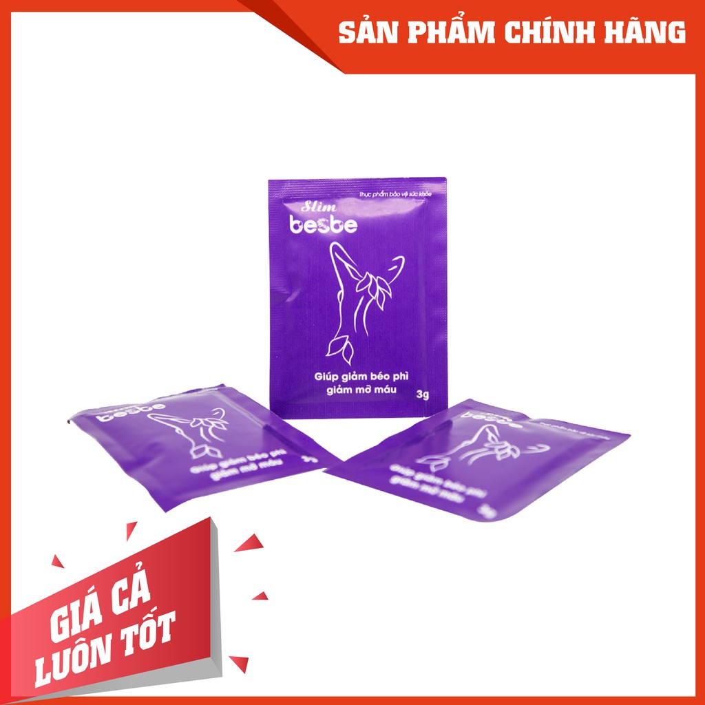 Trà giảm béo giảm mỡ máu Slim Besbe [Hộp 30 gói x 3 gam] - [GIẢM BÉO - KHÔNG TÁC DỤNG PHỤ] | BigBuy360 - bigbuy360.vn