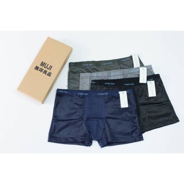 1 Chiếc Quần Lót Nam  Boxer Muji Lưới Nhật Cao Cấp, Quần Xì
 Đùi Thông Hơi MUJI Kháng Khuẩn