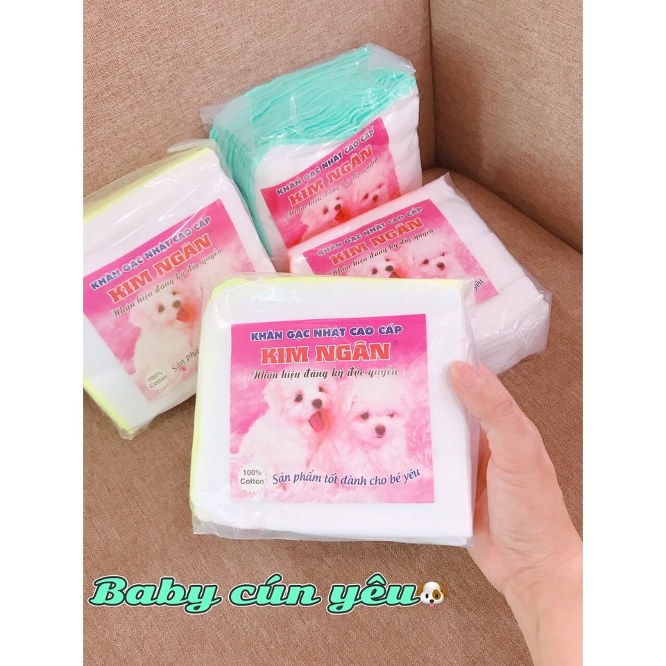 - Set 10 khăn sữa gạc nhật 4 lớp cao cấp Kim Ngân