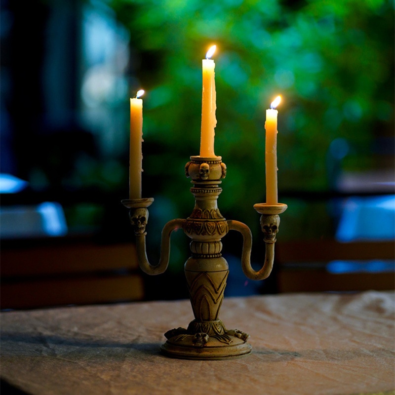 Giá Đỡ Nến Hình Đầu Lâu Độc Đáo Trang Trí Tiệc Cưới / Sinh Nhật