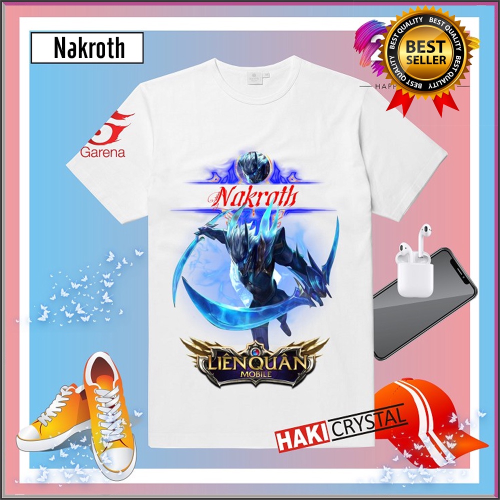 Áo Liên Quân Mobile - BST Áo Game in hình LQ  Airi Bích Hải Thánh Nữ-Nakroth Thứ Nguyên Vệ Thần độc đẹp