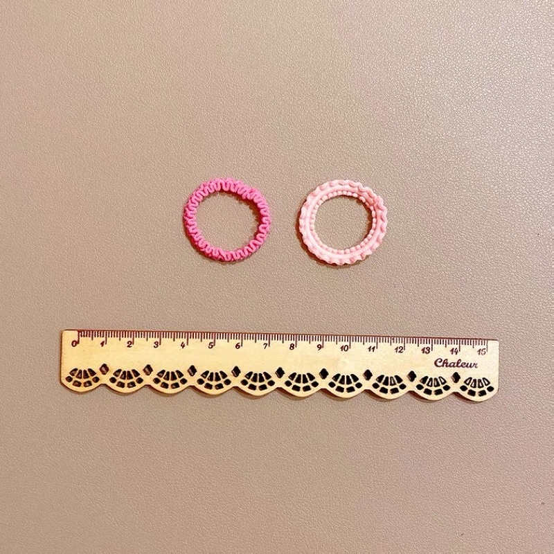 Dây thun cột tóc set 50 sợi bản dày nhún co giãn bé gái TÍM STORE nhiều màu sắc tươi sáng dễ thương