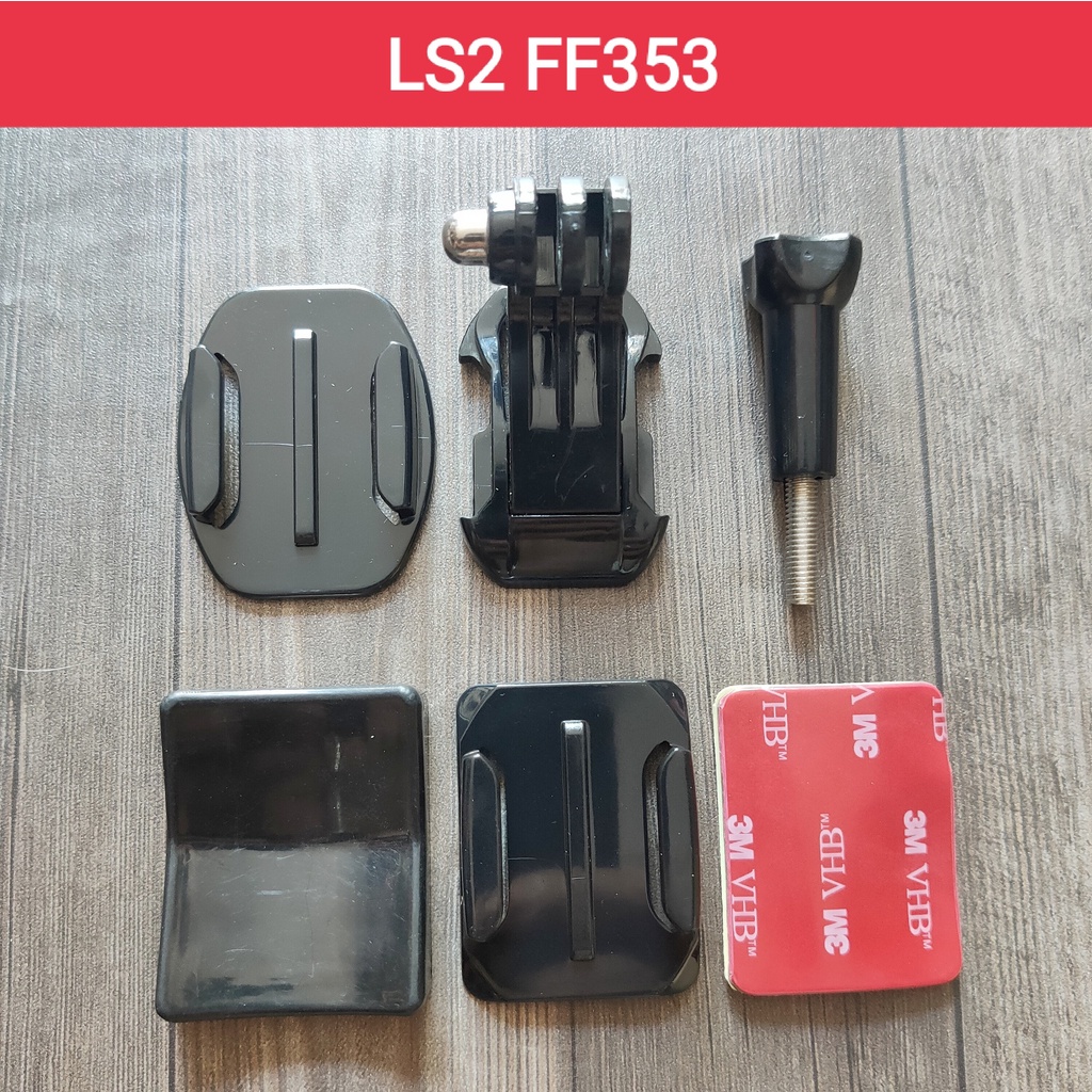 Bộ Mount gắn cằm camera hành trình cho mũ bảo hiểm Fullface - Pát gắn cằm camera - BIKER 176