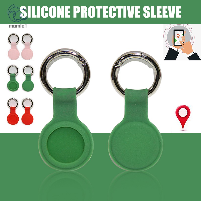 Ốp Silicone Bảo Vệ Chìa Khóa Xe Hơi Kèm Móc Khóa Cho Airtags Bluetooth