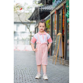 [HÀNG THIẾT KẾ] Quần Yếm Bé Gái Thời Trang Trẻ Em Cao Cấp