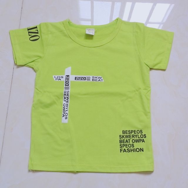 Áo thun cotton bé trai.(size 7)