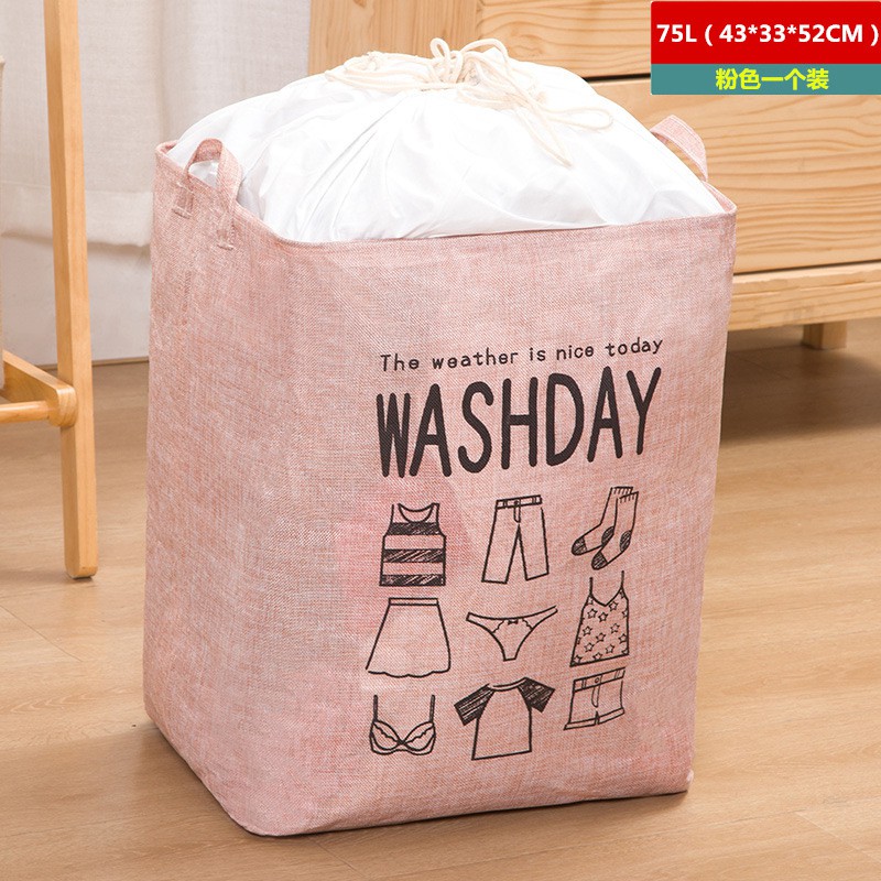 Túi Vải Đựng Chăn Màn Quần Áo Chăn Bông Cỡ Lớn 75L Tiện Lợi