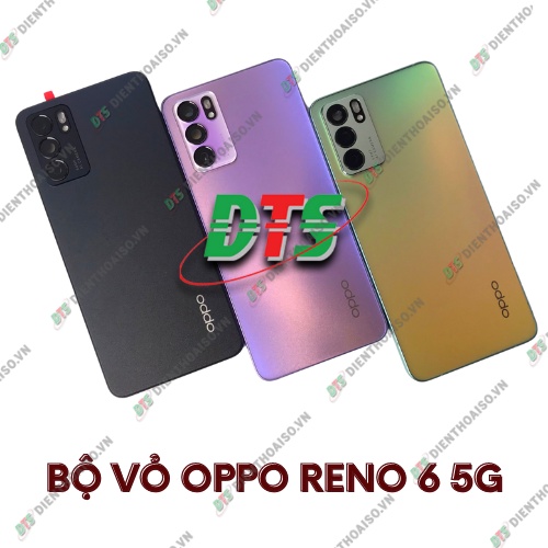 Bộ vỏ sườn lưng , kính camera ,khay sim oppo Reno 6 5g ( vỏ thay cho oppo reno 6 5g )