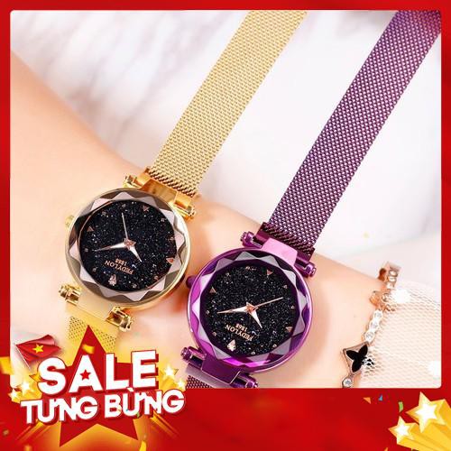 Đồng Hồ Nữ Ulzzang FEDYLON Dây Thép Khóa Nam Châm Cao Cấp Đính Đá Sang Chảnh - Siêu HOT