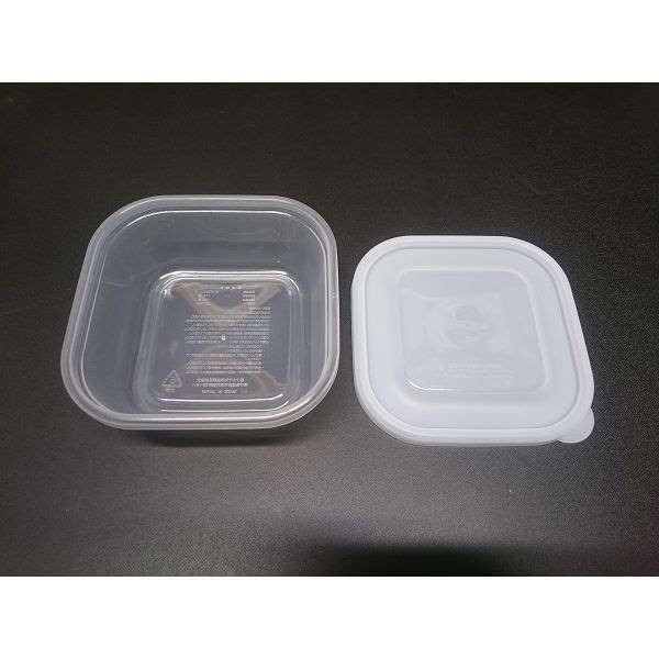 Set 3 hộp nhựa trong nắp vuông Nakaya phân loại thực phẩm dễ dàng 380ml Nhật Bản - Tetuchan Store
