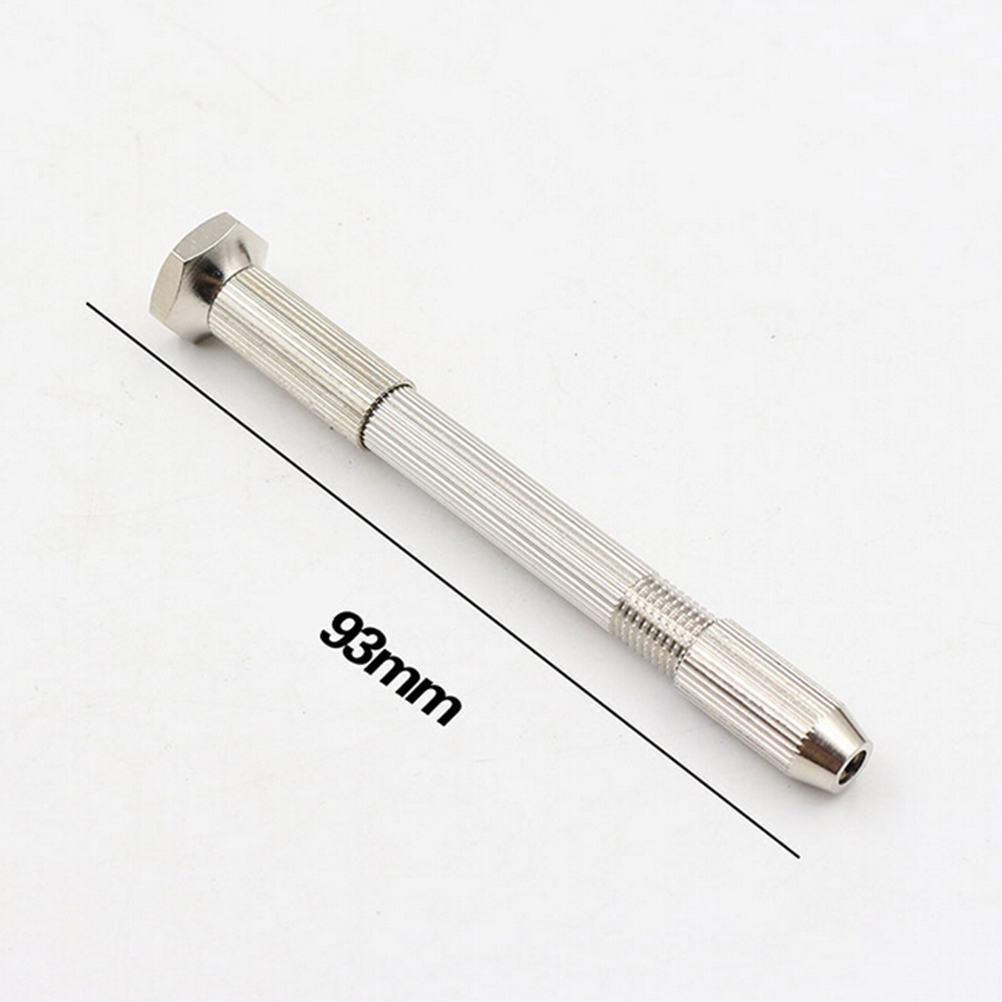 Máy Khoan Cầm Tay Mini Bằng Nhôm + 10 Mũi Khoan Xoắn Ốc Chuyên Dụng Làm Đồ Gỗ