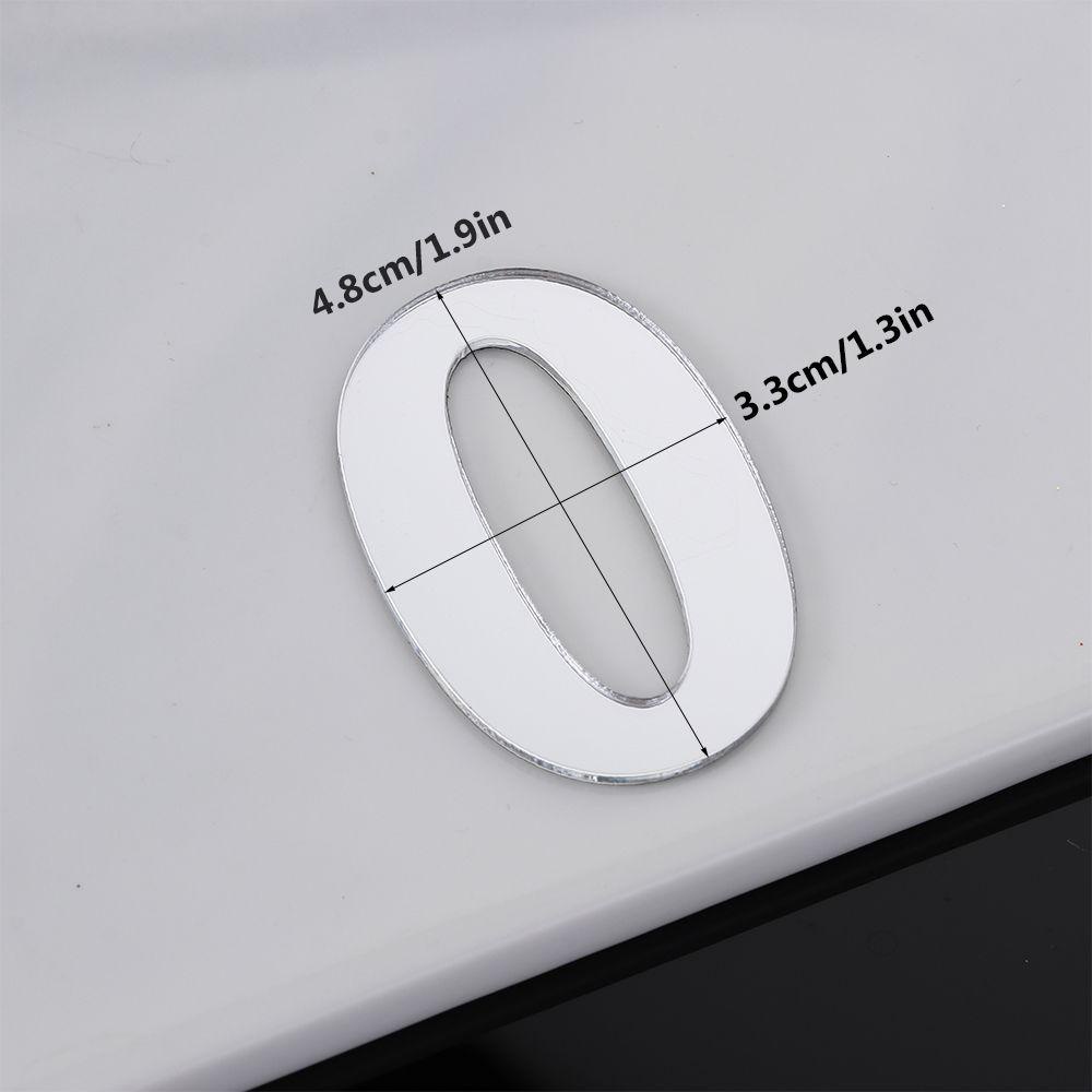 PISTA 1 Biển Hiệu Dán Cửa Tủ Bằng Acrylic Tự Dính Trang Trí Nhà Cửa / Khách Sạn