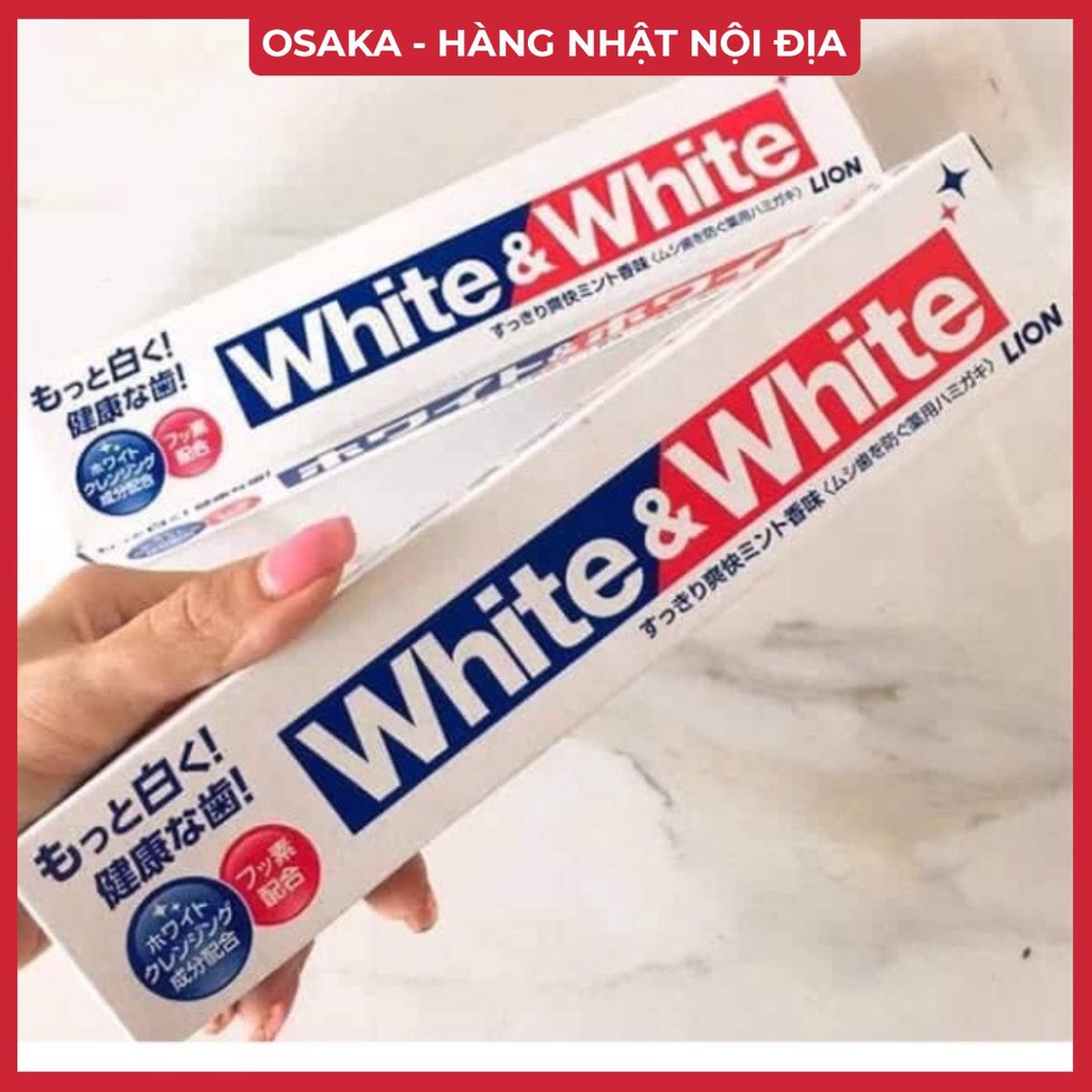 ⚠️FREESHIP⚠️ Kem đánh răng White & White Nhật Lion 150g