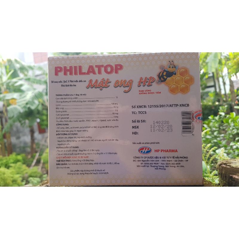 Philatop Mật Ong HP Hộp 20 Ống - Ăn ngon hơn, khỏe mạnh hơn