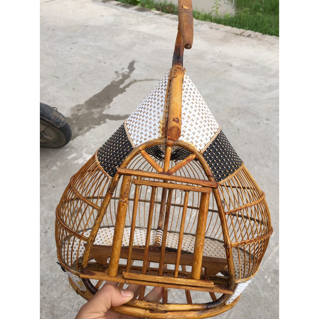 Cu gáy quả đào nóc đan sợi nhựa